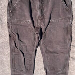 Carhartt Brown Double Front Heavy-Duty Work Utility Pant